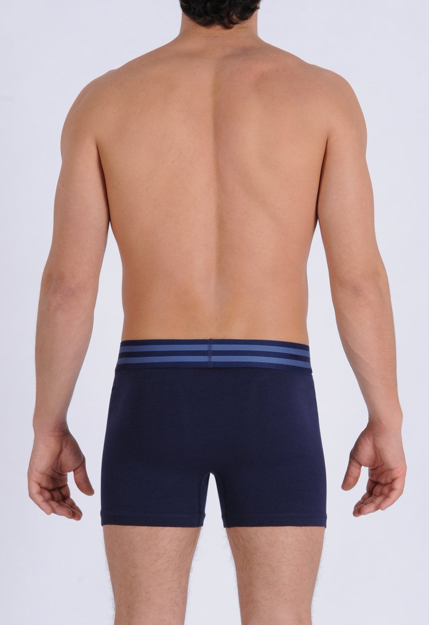 Ginch Gonch Signature Series - Boxer Brief - Navy Men's underwear boxer brief trunk printed waistband back