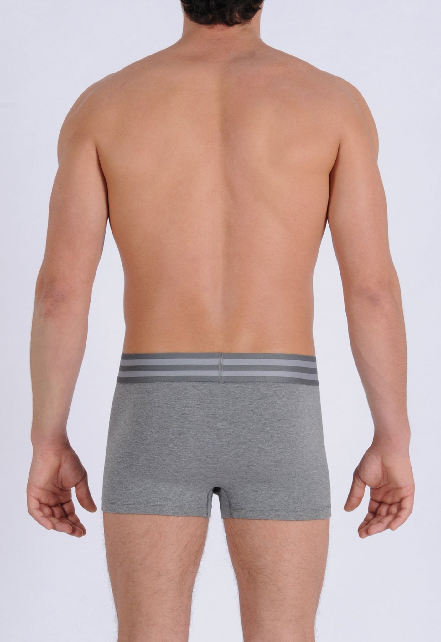 Ginch Gonch Signature Series - Trunk, short boxer brief - Grey men's underwear thick printed waistband back