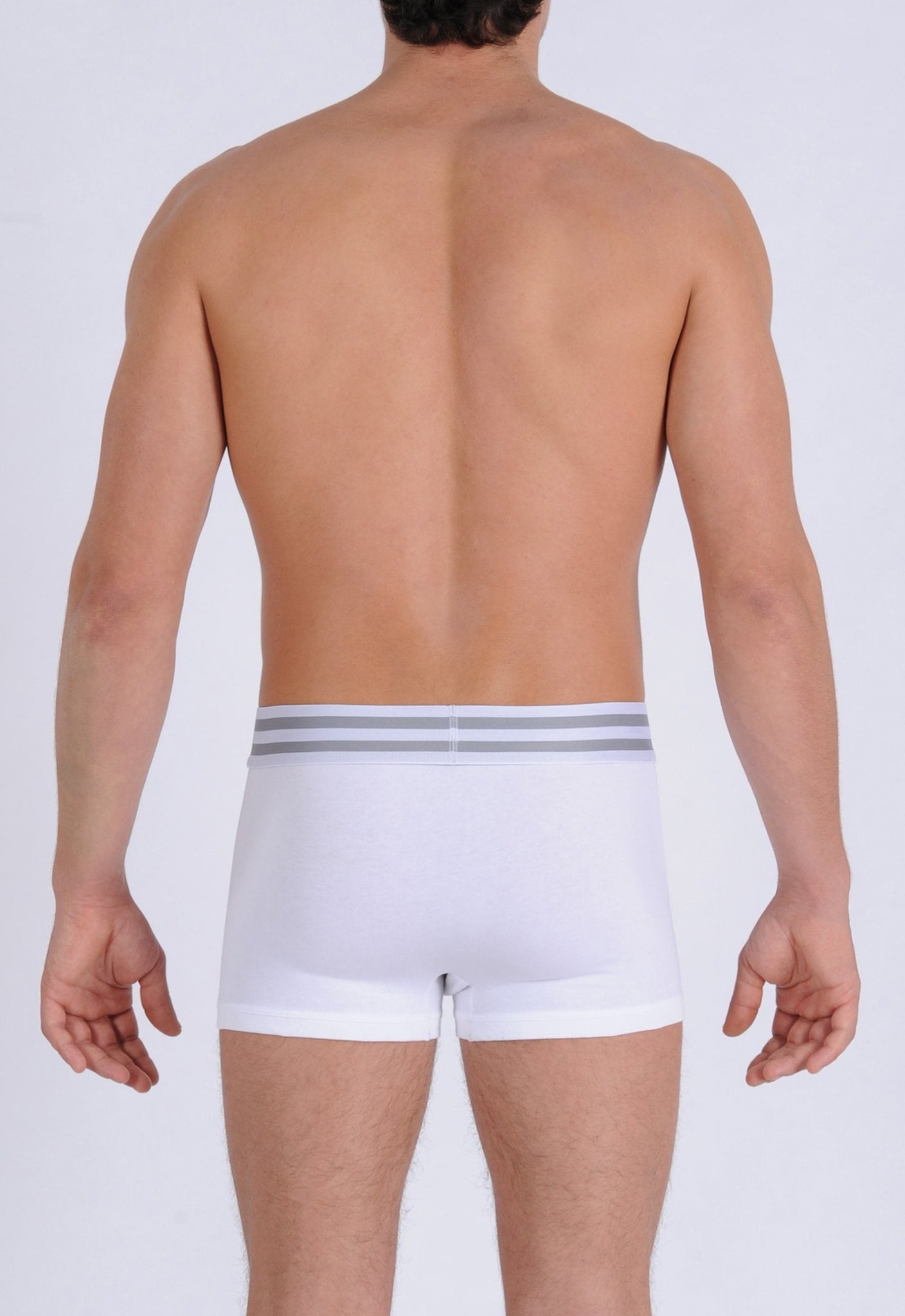 Ginch Gonch Signature Series - Trunk, short boxer brief - white men's underwear thick printed waistband back