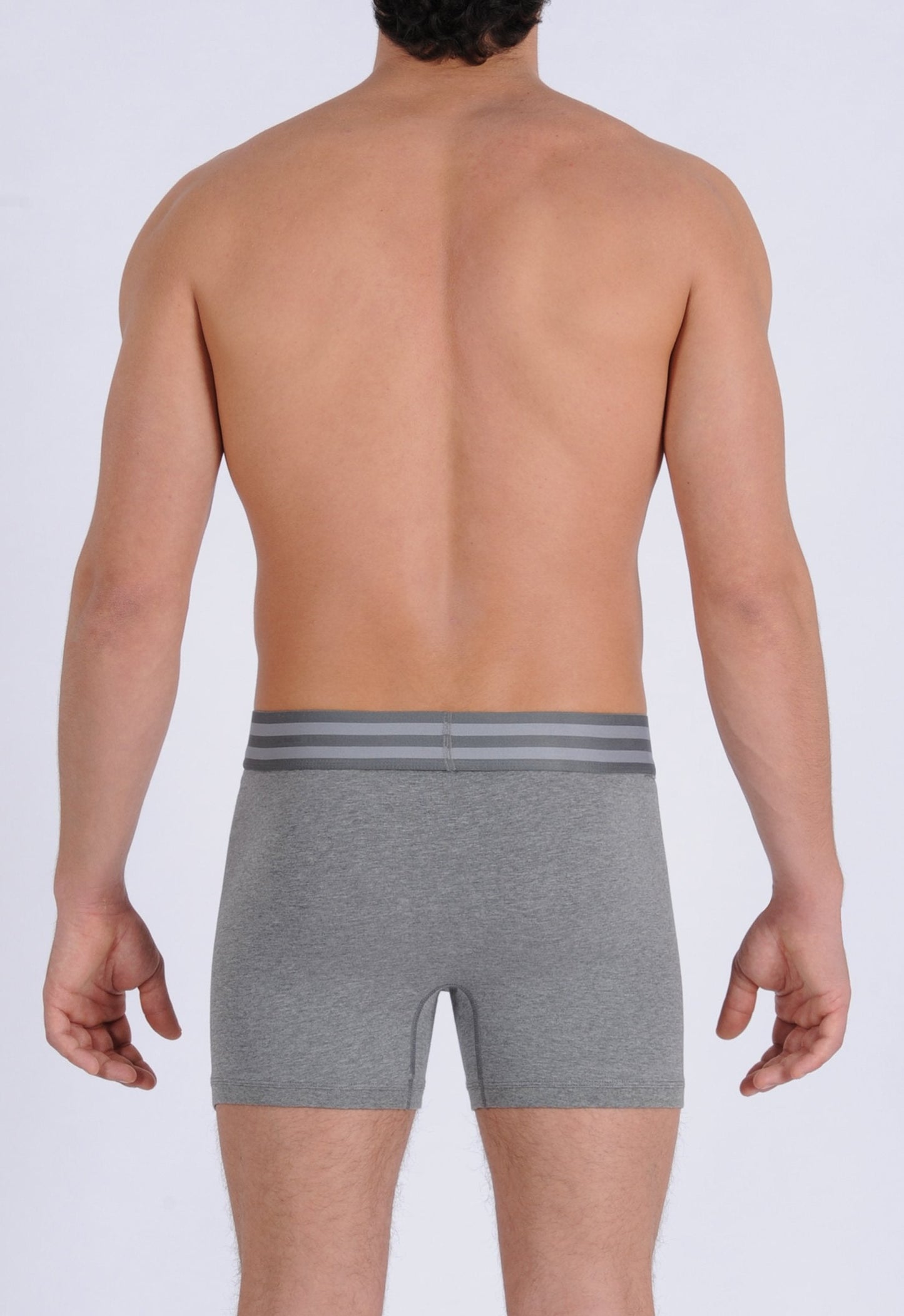 Ginch Gonch Signature Series - Boxer Brief - Grey Men's underwear boxer brief trunk printed waistband back