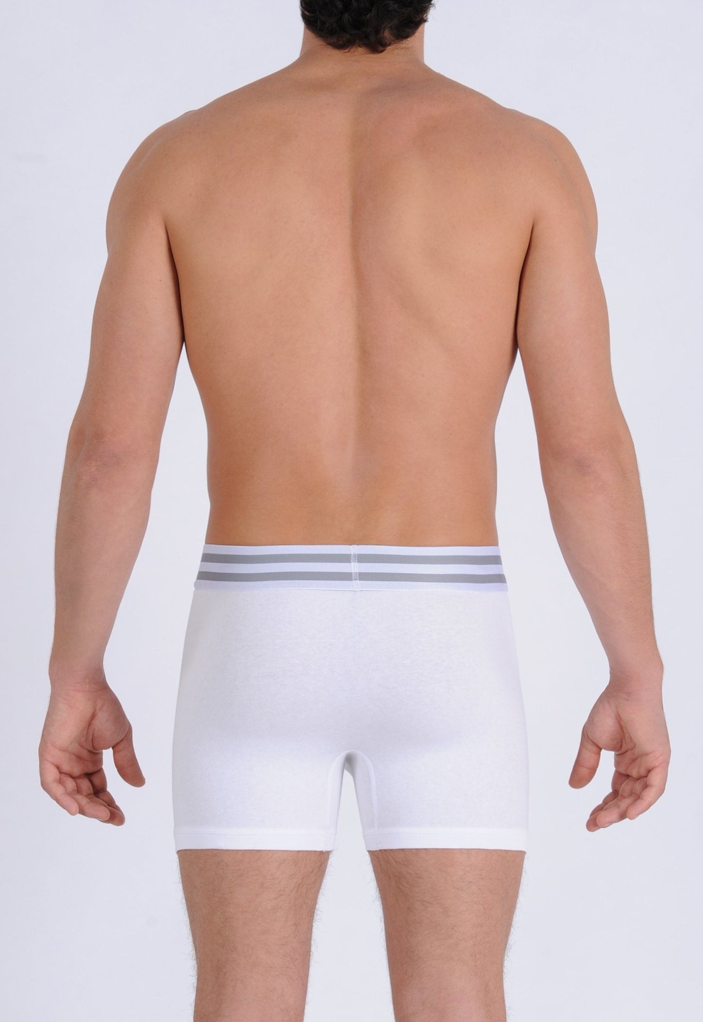 Ginch Gonch Signature Series - Boxer Brief - White Men's underwear boxer brief trunk printed waistband back