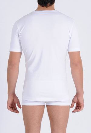 Ginch Gonch Men's Signature Series - V-Neck T-Shirt White back